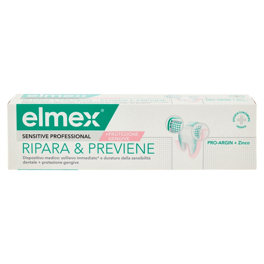 elmex dentifricio Sensitive Professional Ripara e Previene denti sensibili 75 ml